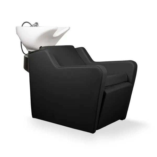 Friseur Waschbecken mit Elektrischer Fußstütze, Friseurwaschbecken Yannik, bequem und modern für jeden Salon.