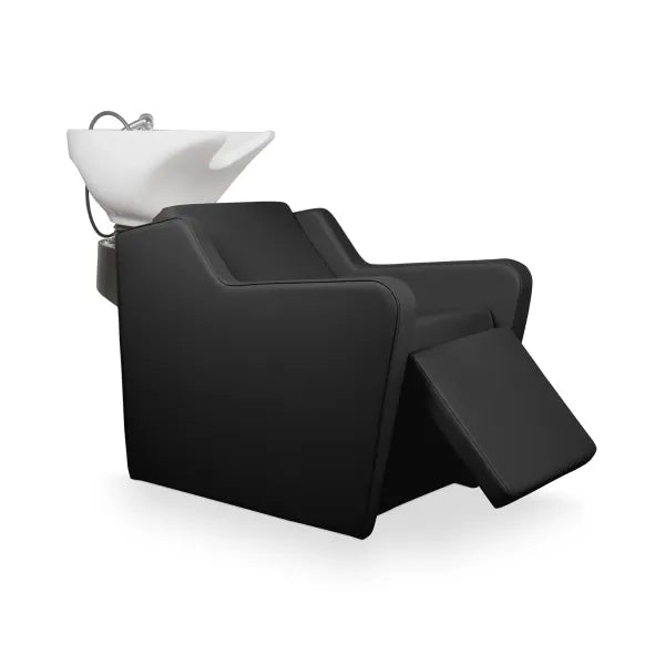 Friseur Waschbecken mit Elektrischer Fußstütze, Friseurwaschbecken Yannik, bequem und modern für jeden Salon.