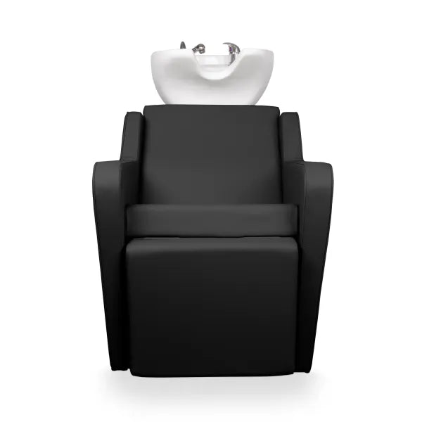 Friseur Waschbecken mit Elektrischer Fußstütze, Friseurwaschbecken Yannik, bequem und modern für jeden Salon.