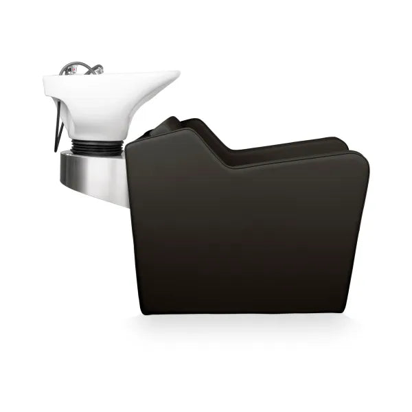 Friseur Waschbecken mit Elektrischer Fußstütze, Friseurwaschbecken Yannik, bequem und modern für jeden Salon.