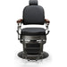 Eleganter Barber stuhl in Schwarz, Herren Friseurstuhl Flek, ideal für jeden Barbershop. Hochwertige Verarbeitung.