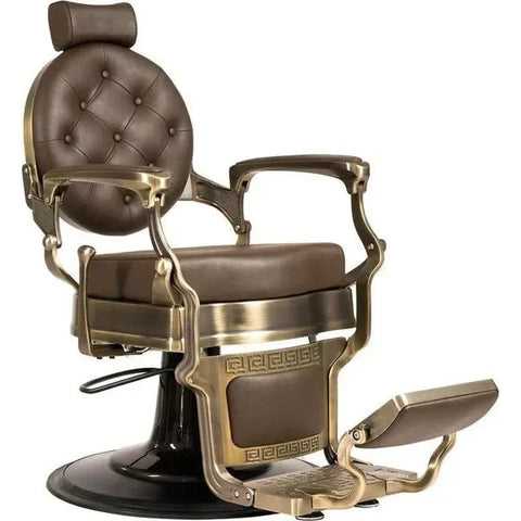 Barber stuhl in Bronze – Gold, Herren Friseurstuhl Buzz, Luxus Barbershop stuhl - Tiptop - Einrichtung
