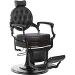 Barber stuhl in elegantem Schwarz, Herren Friseurstuhl Mae, Barbershop stuhl