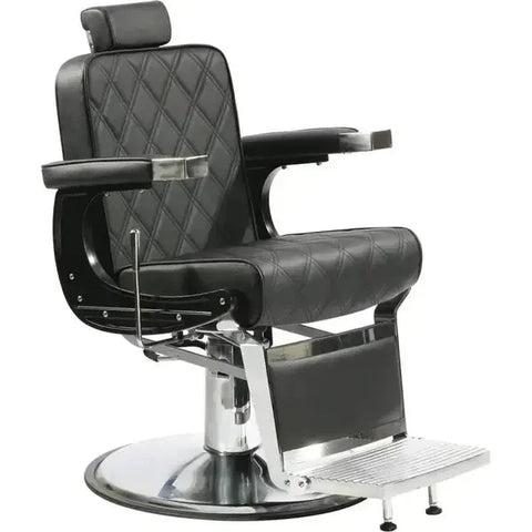 Barber stuhl in Schwarz, Herren Friseurstuhl Asher, Luxuriöser Barbershop stuhl für stilvolle Salons - Tiptop - Einrichtung