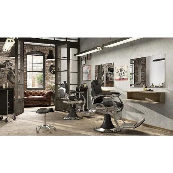 Barber stuhl in Schwarz, Herren Friseurstuhl Updo mit verstellbaren Funktionen, barbershop stühle - Tiptop - Einrichtung