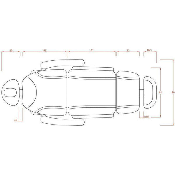 Beheizbare Kosmetikliege elektrisch, Kosmetikstuhl elektrisch mit 4 Motoren Maxi in Weiß - Tiptop - Einrichtung