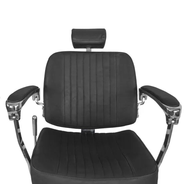Barber stuhl Bjorn, Herren Friseurstuhl BH-3318 mit verstellbarem Fußstütze, Barbershop stuhl – schwarzer Friseurstuhl
