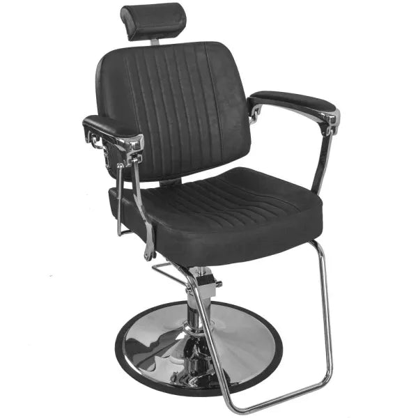 Barber stuhl Bjorn, Herren Friseurstuhl BH-3318 mit verstellbarem Fußstütze, Barbershop stuhl