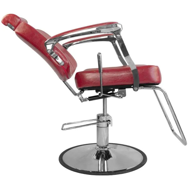 Barber stuhl Bjorn, Herren Friseurstuhl BH-3318 mit verstellbarem Fußstütze, Barbershop stuhl