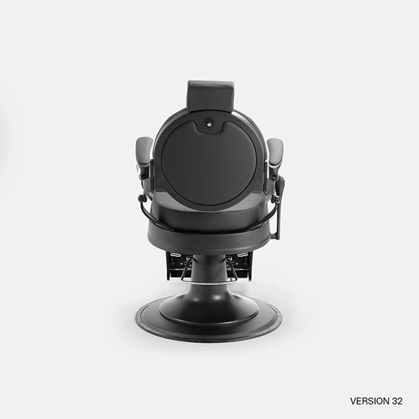 Barber stuhl in elegantem Schwarz, Herren Friseurstuhl Mae, Barbershop stuhl - Tiptop - Einrichtung