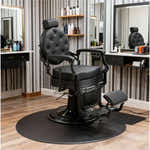 Barber stuhl in elegantem Schwarz, Herren Friseurstuhl Mae, Barbershop stuhl
