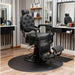 Barber stuhl in elegantem Schwarz, Herren Friseurstuhl Mae, Barbershop stuhl - Tiptop - Einrichtung