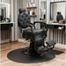 MAE Barberstuhl im Profi-Salon, Teil des Friseur Komplett-Set Premium