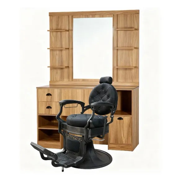 1x Friseur Bedienplatz Oke-bbr – 1x Barber stuhl Clint - Tiptop - Einrichtung