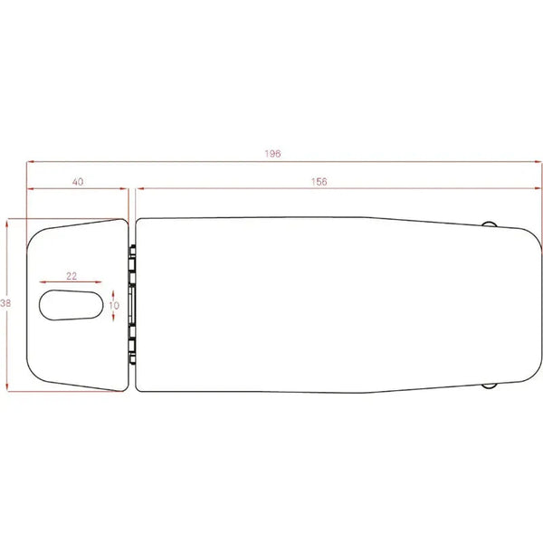 Verstellbare 2-teilige Physiotherapie-Liege PH308 mit 1 Motor in Grau - Tiptop - Einrichtung