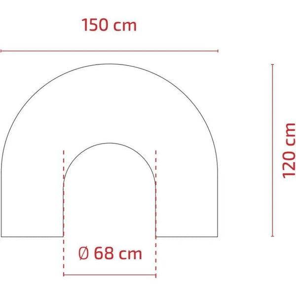 Halbkreisige Anti-Ermüdungsmatte für ergonomischen Komfort - Tiptop - Einrichtung