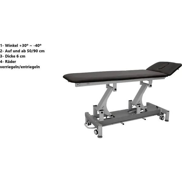 Verstellbare 2-teilige Physiotherapie-Liege PH308 mit 1 Motor in Grau - Tiptop - Einrichtung