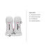 DUOWAX dual wax heater for two roll-on cartridges with LCD display and temperature control.