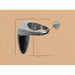 Fönhalter Wand Aluminium CIRCLET aus Aluminiumguss, Wandmontage für Friseursalons, Ø8 cm, 11,5×14 cm