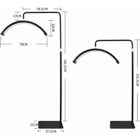 Kosmetische Lampe LED, Nagellampe, Stehlampe Brighten mit verstellbarer Höhe und 360°-Drehung für perfekten Lichtbedarf.