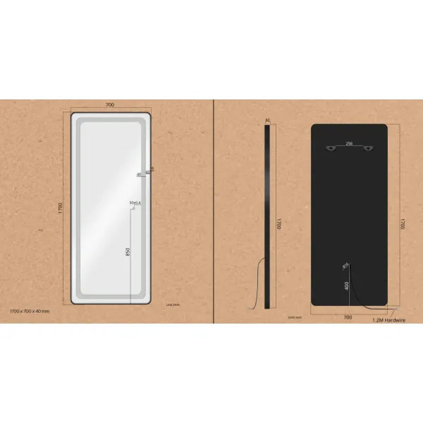 3er-Pack Friseur Bedienplatz Set mit mit Dimmer, LED-Beleuchtung, Friseurarbeitsplatz Lush in Gold mit variabler Farbtemperatur