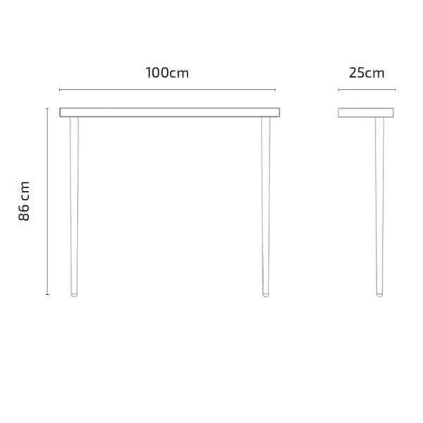 Schminktisch Emily-Remi mit Spiegel, Maße 100×25×86 cm, Metallrahmen, LED-Beleuchtung, USB-Port