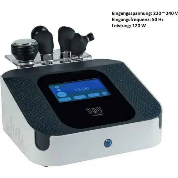 Digitales Schönheitsgerät mit Touchscreen Kavitation + Radiofrequenz (Bipolar) und 3 Handstücken