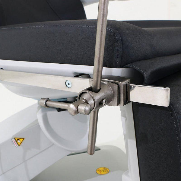 Drehbare Gynäkologischer Stuhl elektrische, Gyn Stuhl, Untersuchungsstuhl, Behandlungsstuhl mit 4 Motoren Gyna - Tiptop - Einrichtung
