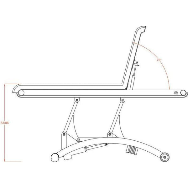 Elektrische Massageliege, Behandlungsliege, Massagebank mit 1 Motor Cervic - Tiptop - Einrichtung