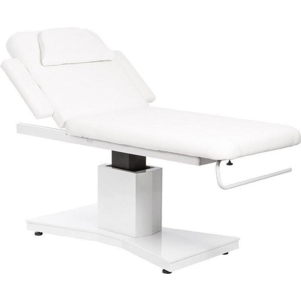 Elektrische Massageliege, Behandlungsliege, Massagebank mit 1 Motor, Rukba in Weiß für Spa und wellness - Tiptop - Einrichtung