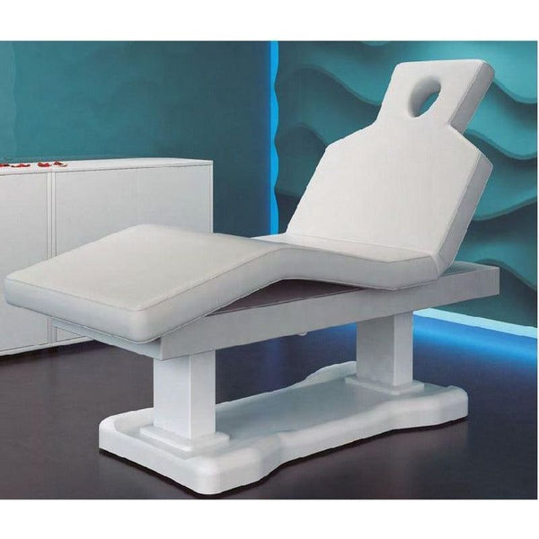 Elektrische Massageliege, Behandlungsliege, Massagebank mit 4 Motoren Cecil in Weiß für Spa und wellness - Tiptop - Einrichtung