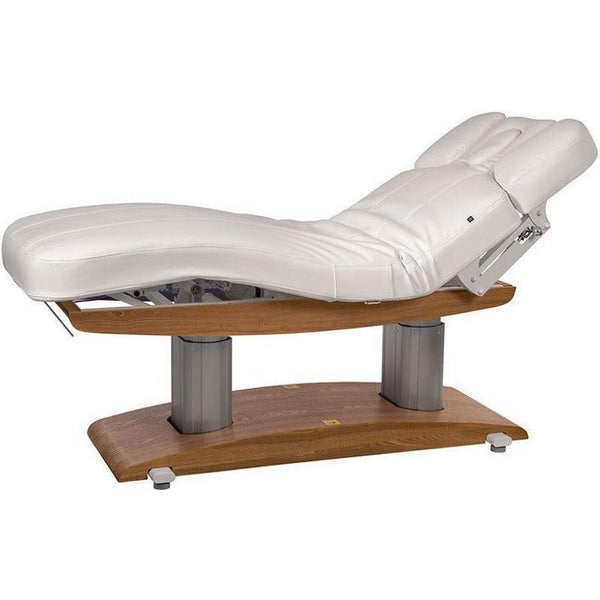 Elektrische Massageliege, Behandlungsliege, Massagebank mit 4 Motoren LED, Troch in Weiß für Spa und wellness - Tiptop - Einrichtung