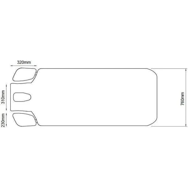 Elektrische Massageliege Lips: 4 Motoren, Heizfunktion, 3-Sektionen Matratze, Armlehnen/Kopfstütze, PU-Polsterung.