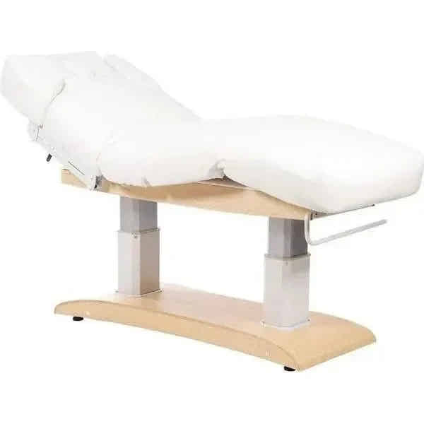 Elektrische Massageliege mit 4 Motoren, Massagetisch in Weiß, Behandlungsliege Chara