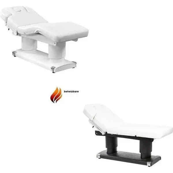Elektrische Massageliege mit 4 Motoren, Massagetisch mit Heizfunktion, Behandlungsliege Qaus Warm