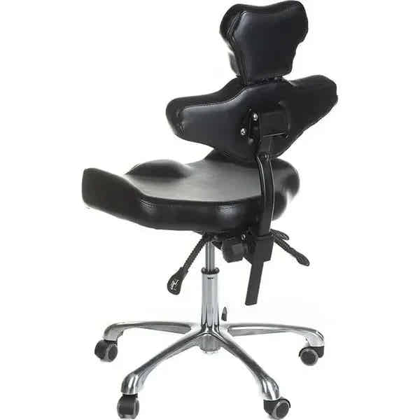Ergonomischer Drehhocker mit Rückenlehne für Tätowierer Mika Inkoo