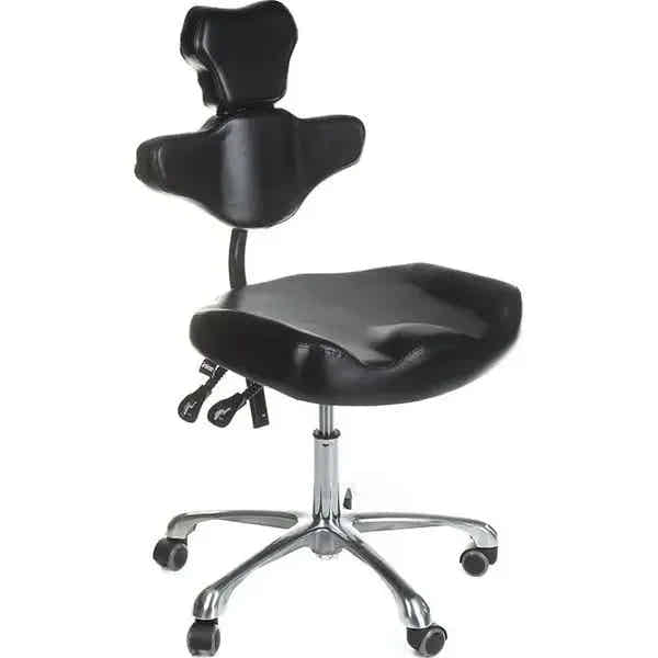 Ergonomischer Drehhocker mit Rückenlehne für Tätowierer Mika Inkoo