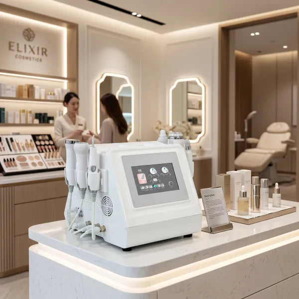 rofi Hydrodermabrasion Gerät – 6-in-1 Gesichtsbehandlung im Kosmetikstudio