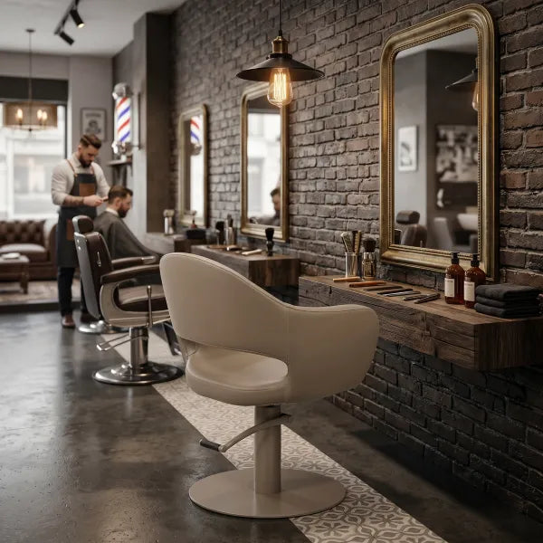 Friseurstuhl LIRA mit Hydraulik – ergonomisch, stabil & komfortabel, hochwertige Qualität für Friseurstudios