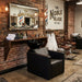 Friseurwaschbecken Peek Black mit Kippwaschbecken – ergonomische Waschanlage für Friseursalons