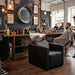 Friseurwaschbecken Peek mit Kippwaschbecken – ergonomisch, hochwertig, modernes Friseursalon-Design