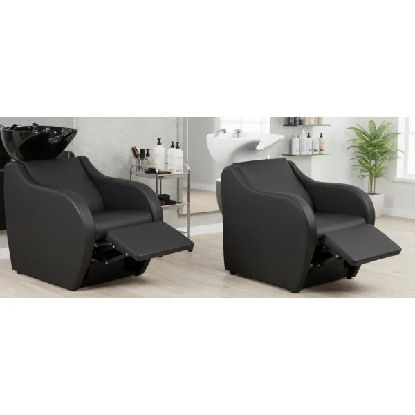 Friseur waschbecken mit elektrischer Fußstütze und ergonomischem Design, Friseurwaschbecken Metri - Tiptop - Einrichtung