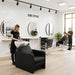 Friseur Waschbecken Luxuriöses ergonomischem Design in Schwarz-weiß, Friseurwaschbecken Sion - Tiptop - Einrichtung