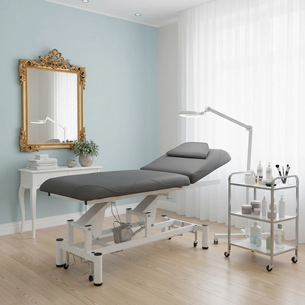 Elektrische Massageliege Seem mit 1 Motor, Behandlungsliege in Grau - Wellnessliege spa - Tiptop - Einrichtung