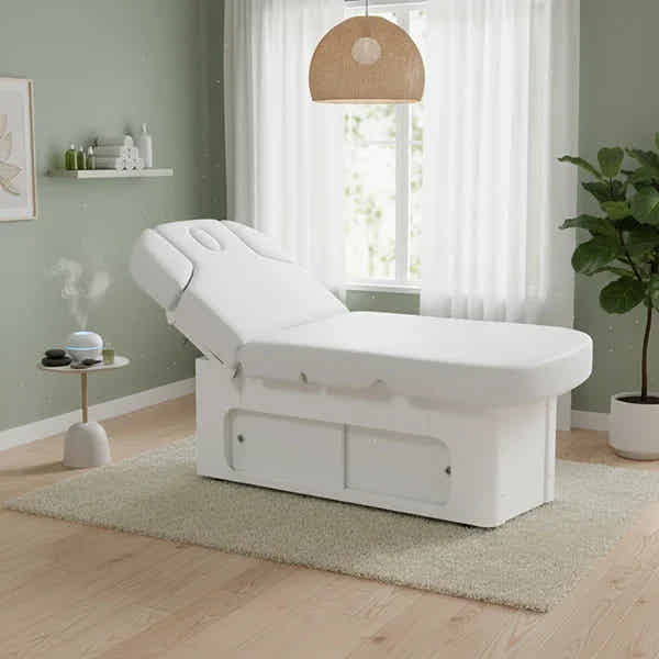 Elektrische Massageliege mit Heizfunktion, Massagetisch mit 4 Motoren, behandlungsliege Gamm-Warm