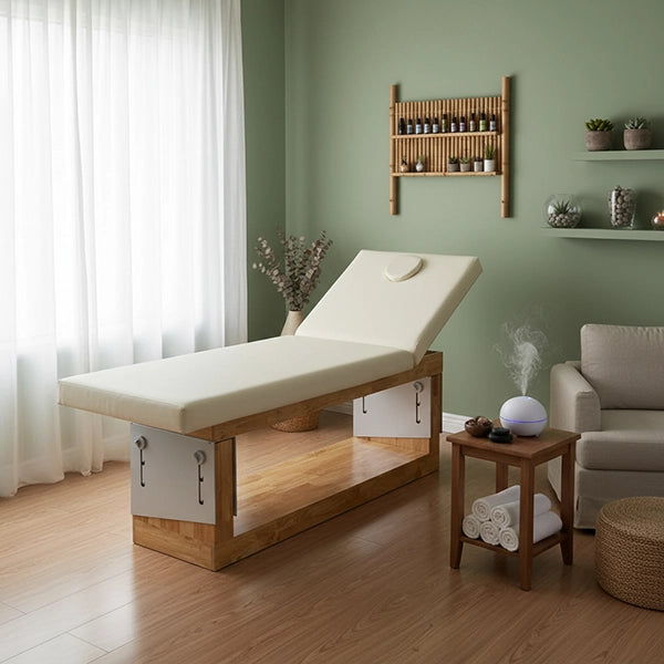 Massageliege aus Naturholz, Massagetisch für professionelle Anwendungen, Behandlungsliege Occi - Tiptop - Einrichtung