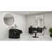 3x Friseurstuhl Glam - 1x Friseur Waschbecken Rolls Schwarz - Tiptop - Einrichtung