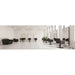 3x Friseurstuhl Class R in Schwarz mit 1x Friseur Waschbecken Wave - Profi Friseurausstattung - Tiptop - Einrichtung
