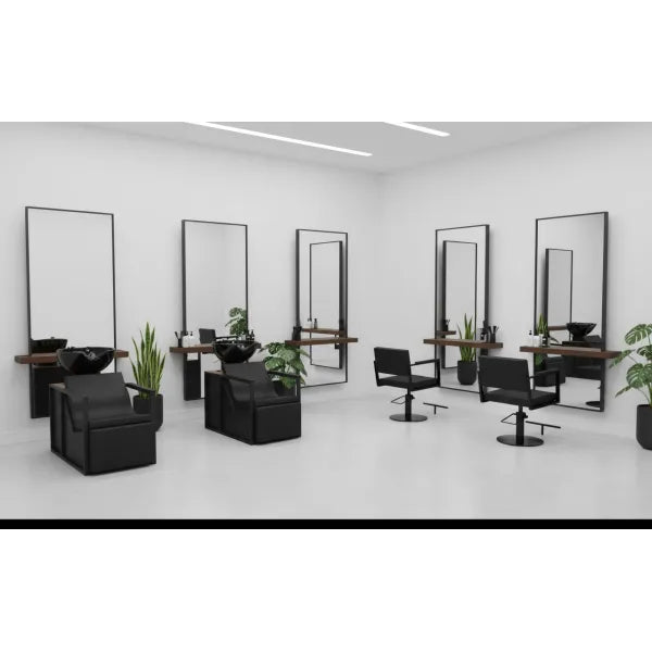 Friseur Waschbecken in Schwarzes Design, Friseurwaschbecken Basil-b-u - Tiptop - Einrichtung