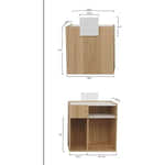 Friseur-Empfangstheke, Friseur Rezeption Willk, Eiche Holz Empfangstisch, in Eiche Design - kassentisch - empfangstresen